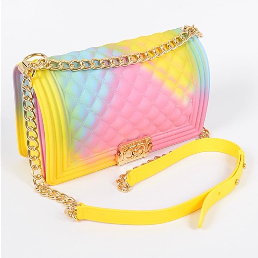 Multicolored Crossbody Jelly Purse - Picture 2 of 5